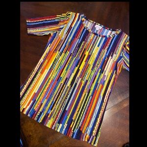LuLaRoe Multicolor Striped Blouse